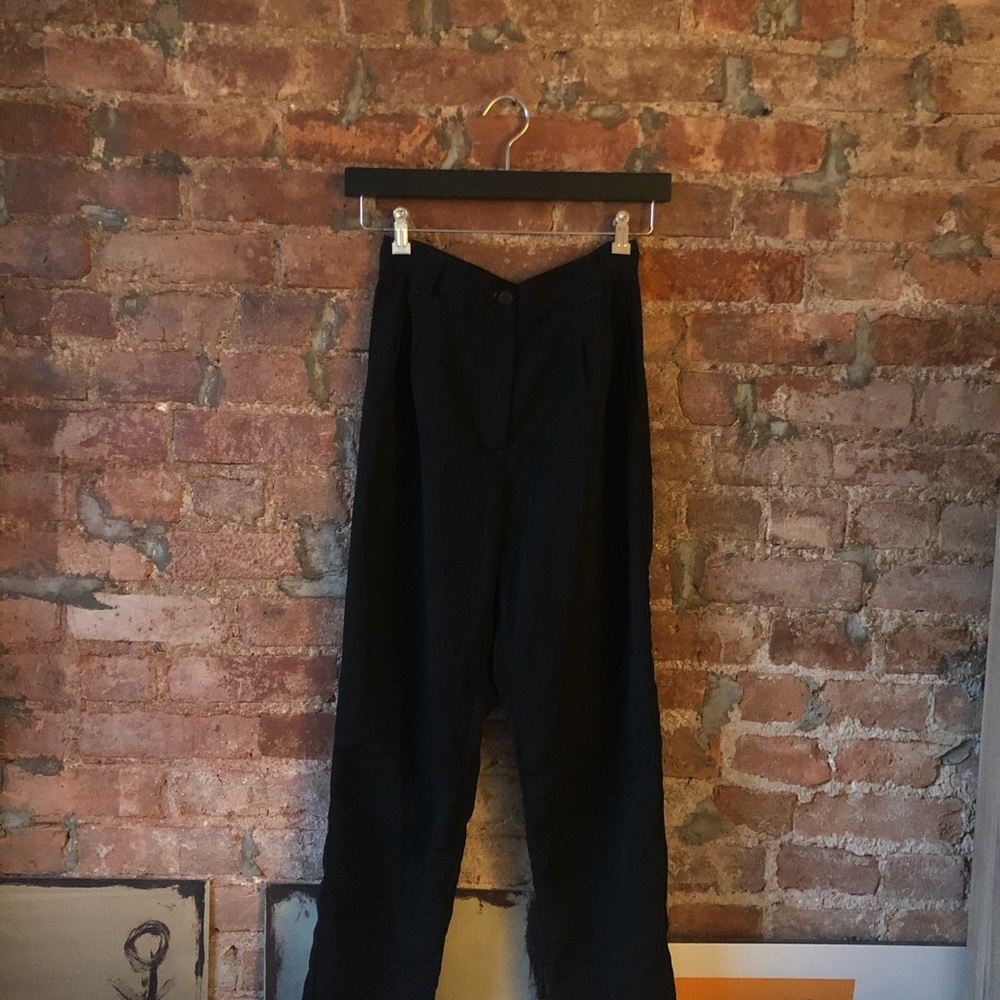 American Apparel High-Waist Black Pant